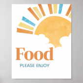 ここ来で息子の赤ん坊のシャワー食品 ポスター (正面)