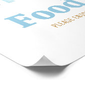 ここ来で息子の赤ん坊のシャワー食品 ポスター (角)