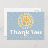 ここ来で息子の赤ん坊シャワーありがとうはがき ポストカード (正面/裏面)