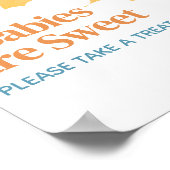 ここ来で息子の赤ん坊シャワーのベビーは甘い ポスター (角)