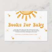 ここ来で息子の赤ん坊シャワーのベビー エンクロージャーカード (正面)