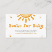 ここ来で息子の赤ん坊シャワーのベビー エンクロージャーカード (正面)