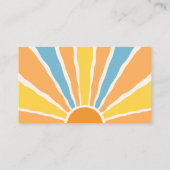 ここ来で息子の赤ん坊シャワーベビー エンクロージャーカード (裏面)