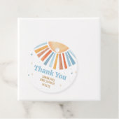 ここ来で息子の赤ん坊シャワーメッセージカード フェイバータグ (インサイチュ)