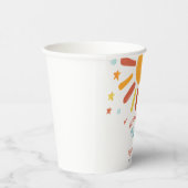 ここ来で息子の赤ん坊シャワーレトロ少年 紙コップ (右)