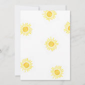 ここ来で息子の赤ん坊シャワー招待状ボーイソン 招待状 (裏面)