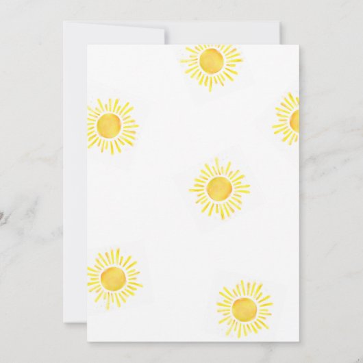 ここ来で息子の赤ん坊シャワー招待状ボーイソン 招待状 (裏面)