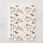 ここ来で息子の赤ん坊シャワー招待状 招待状 (裏面)