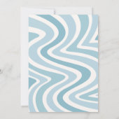 ここ来で息子の赤ん坊シャワー招待状 招待状 (裏面)