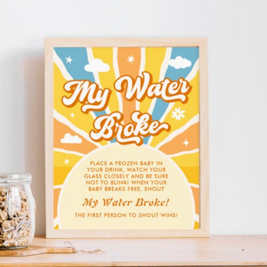 ここ来で息子の赤ん坊シャワー私の水がゲームを壊した ポスター