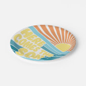 ここ来で息子の赤ん坊シャワー紙プレート ペーパープレート (アングル)