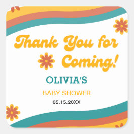 ここ来で息子は赤ちゃんシャワー スクエアシール