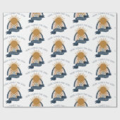 ここ来で息子ボホ男の子のシャワー ラッピングペーパー (フラット)