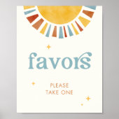 ここ来で息子ボホ赤ん坊シャワー好意サイン ポスター (正面)