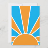 ここ来で息子レトロベイビーシャワー 招待状 (裏面)