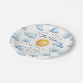 ここ来で息子男の赤ちゃんシャワー ペーパープレート (アングル)
