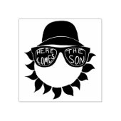 ここ来で息子男の赤ちゃんシャワー ラバースタンプ (インプリント)