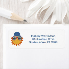 ここ来で息子男の赤ちゃんシャワー ラベル