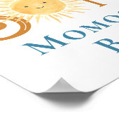 ここ来で息子百佐バー赤ちゃんシャワーのサイン ポスター (角)