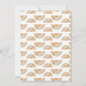 ここ来で息子 – 赤ちゃんシャワー招待状 招待状 (裏面)