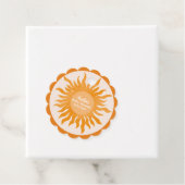 ここ来で息子boho黄色の赤ちゃんシャワー フェイバータグ (インサイチュ)