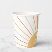 ここ来で日ボホサンシャイン誕生日紙クー 紙コップ (正面)