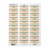 ここ来で日レトロ赤ちゃんシャワー ラベル (フルシート)