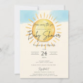 ここ来で日 – 赤ちゃんシャワー招待状 シーズンカード (正面)