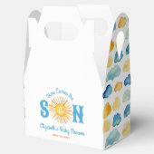 ここ来で男の子の赤ちゃんシャワー フェイバーボックス (オープン)