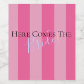 ここ来で花嫁がシャワーパーティー ワインラベル (シングルラベル)