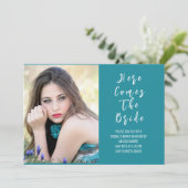 ここ来で花嫁のシャワーの招待状 招待状 (スタンド正面)