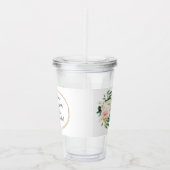 ここ来で花嫁ピンクフローラ アクリルタンブラー (右)