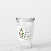 ここ来で花嫁ピンクフローラ アクリルタンブラー (裏面)