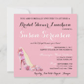 ここ来で花嫁ピンク&フラワーダイヤモンドパーティー 招待状 (裏面)