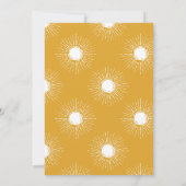 ここ来で、息子レトロな男の子のシャワー サンキューカード (裏面)