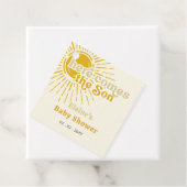 ここ来でbohoレトロな赤ちゃんシャワー フェイバータグ (インサイチュ)