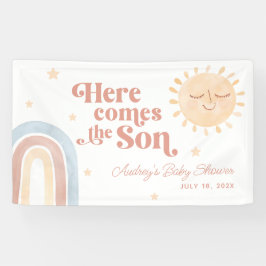 ここ来でBoho Baby Showerへようこそ 横断幕