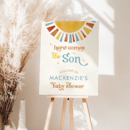ここ来でBoho Baby Shower Welcome Sign