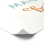 ここ来でBoho Boy Baby Showerへようこそ ポスター (角)