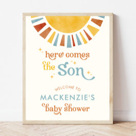 ここ来でBoho Boy Baby Showerへようこそ ポスター
