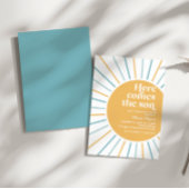 ここ来でBoho Sunshine赤ちゃんシャワー 招待状