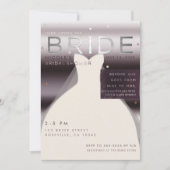 ここ来でBRIDE SILVER PURPLEブライダルシャワー 招待状 (正面)