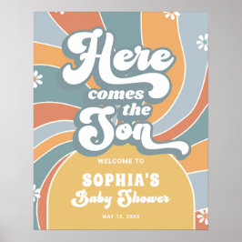 ここ来でGroovy赤ちゃんシャワー歓迎 ポスター