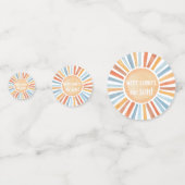 ここ来でSON boho男の子のシャワー コンフェッティ (裏面)