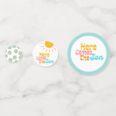 ここ来でSon retro baby shower コンフェッティ (正面)