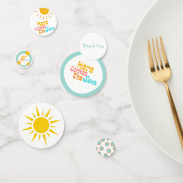 ここ来でSon retro baby shower コンフェッティ