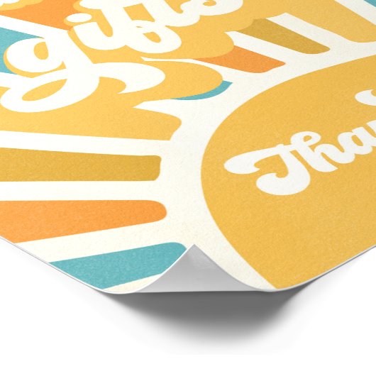 ここ来でSon Sun赤ちゃんシャワー本と贈り物 ポスター (角)