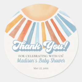 ここ来でSon Sunshine Baby Showerをお願い ラウンドシール