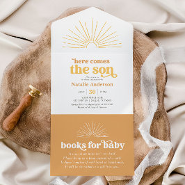 ここ来でSon Sunshine Baby Shower オールインワン招待状