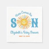 ここ来でSon Sunshine Baby Shower スタンダードカクテルナプキン (正面)